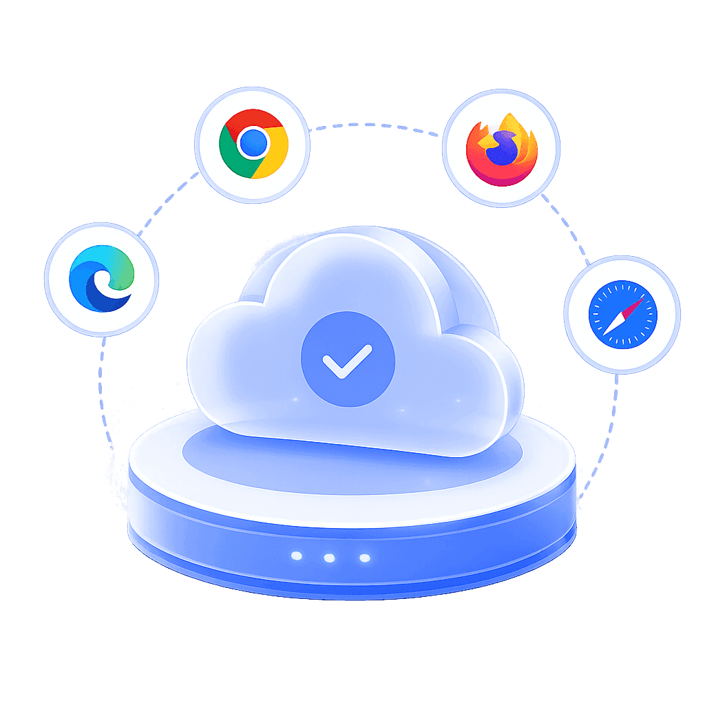 QAlity product interface supporting cross-browser testing