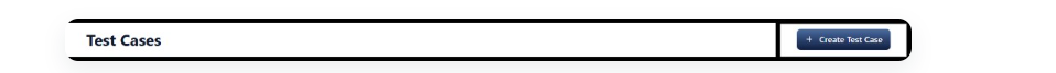 Create Test Case button in the top-right corner